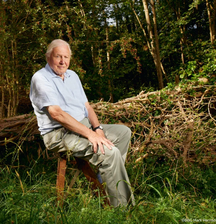 David Attenborough at Downe Bank Nature Reserve ©️BBC Mark Harrison