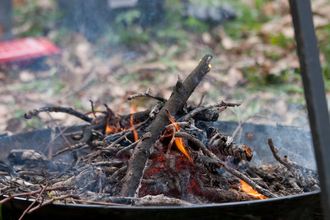 Campfire in firebowl