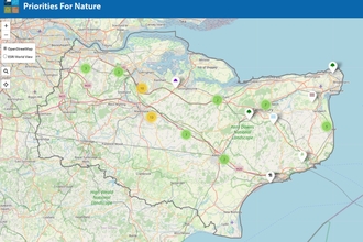 map for local nature recovery strategies priorities for nature