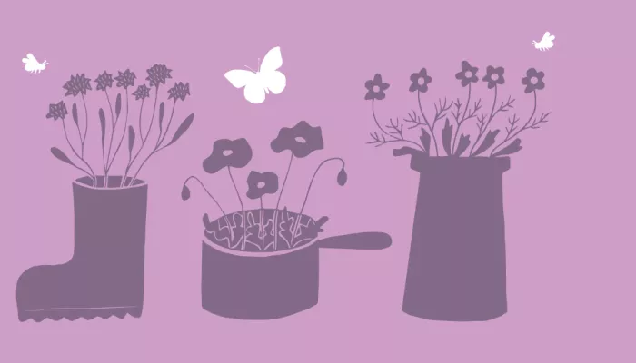 container garden illustration