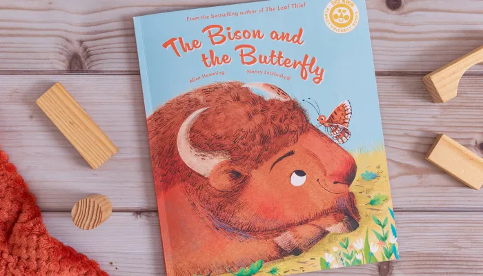 The cover of the book The Bison and the Butterfly