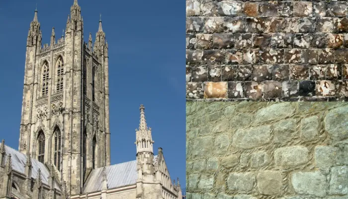 Photo showing building stones used in Kent