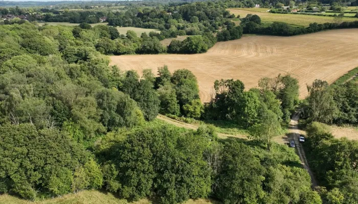 Fields in countryside 