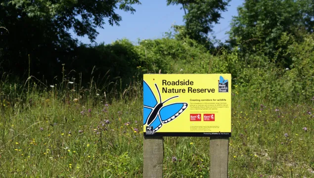 Roadside Nature Reserve Sign