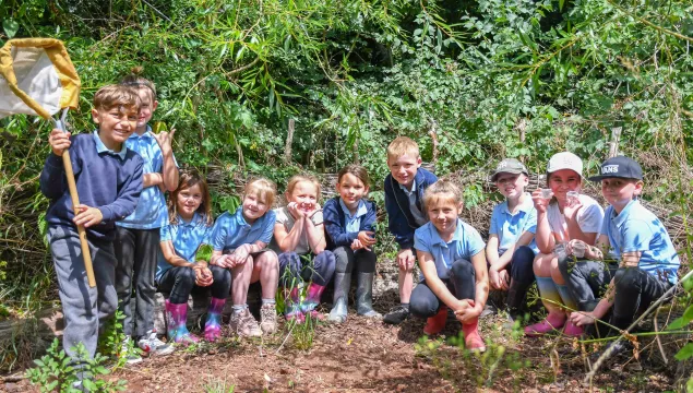 Photo of children visiting on a school trip