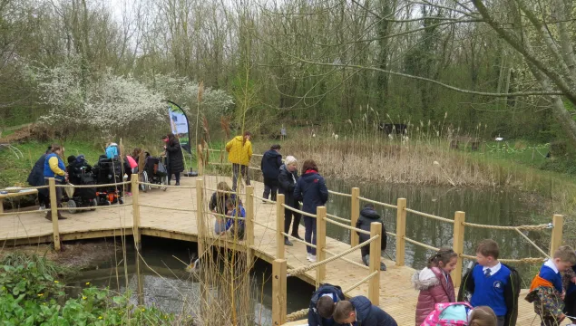 pond-dipping at Tyland Barn