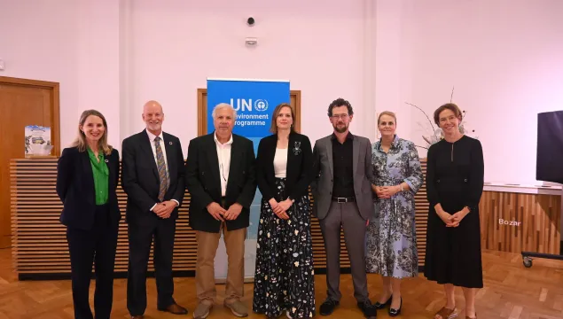 A row of people at the UNEP World Environment Day event in Brussels