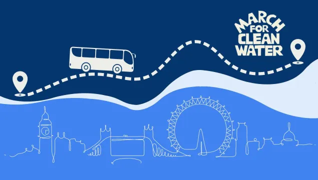 Logo for march for clean water