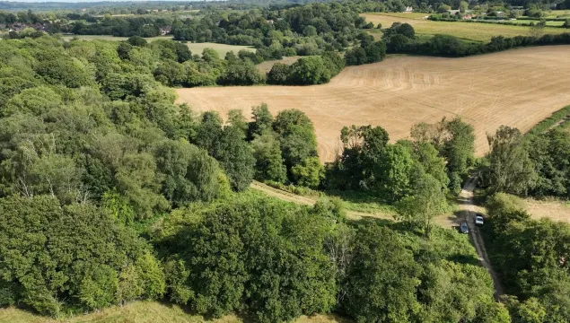 Fields in countryside 