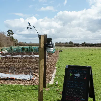 Weather station Lynsted Kitchen Garden.