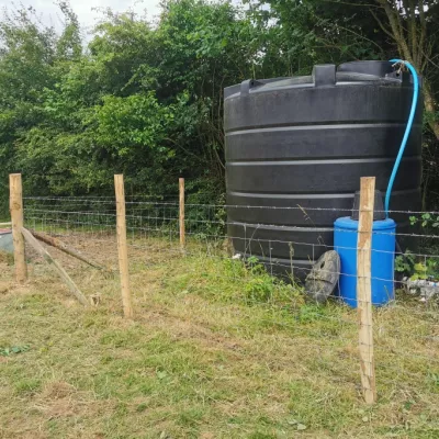 Swale Holbeam water butt fencing completed July 2024