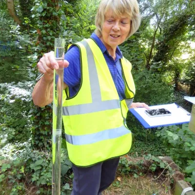 Riversearch citizen science volunteer, Ethna.