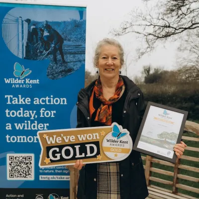 Invicta Sun Club with their Gold Wilder Kent Award.
