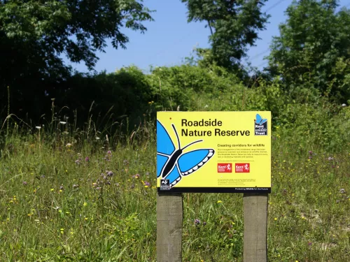 Roadside Nature Reserve Sign