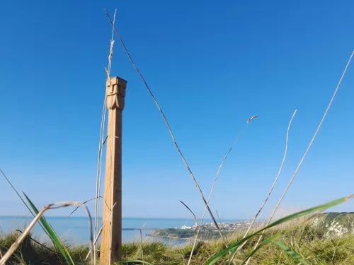 Totem Pole standing proud at Capel le-Ferne