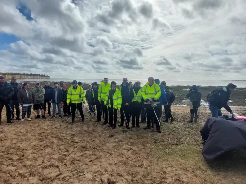 pegwell bay beach clean