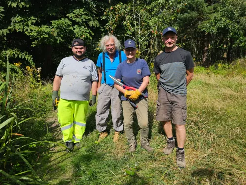 west blean volunteers standing together
