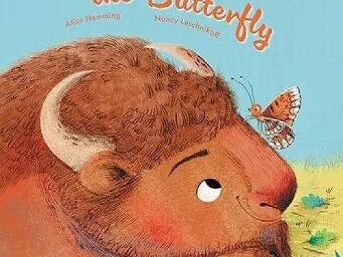 The cover of The Bison and the Butterfly book.