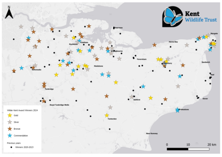 Wilder Kent Awards map 2024