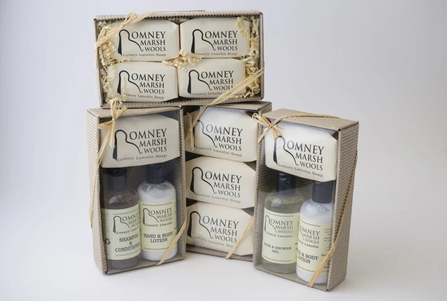 Romney Marsh Wool soap gift boxes